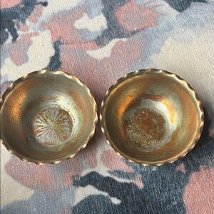 Vintage copper bowls signed